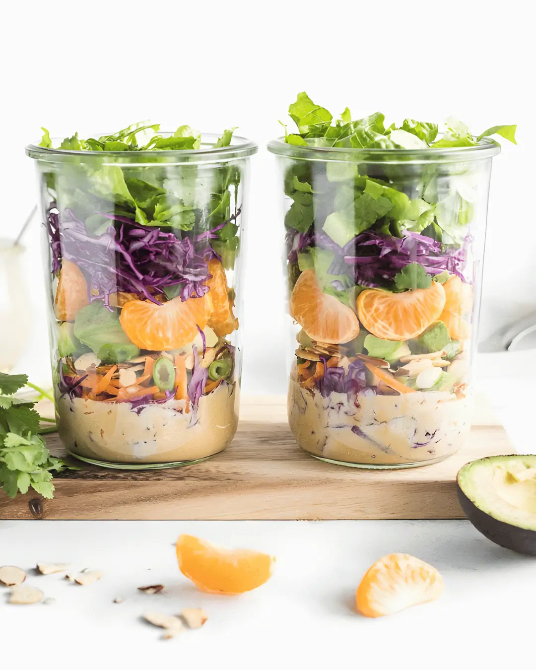 Salada no pote pronta para a semana